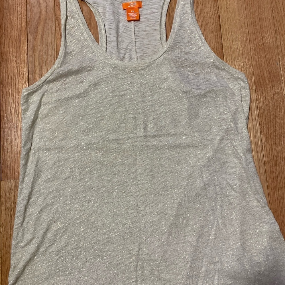 JOE Fresh Grey Racerback Tank Top Size Large